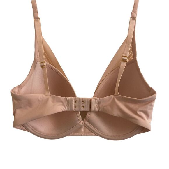 ThirdLove 24/7 Seamless Stripe Plunge Bra Blush Pink Underwire Size 30E - Picture 2 of 3